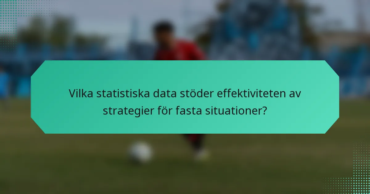 Vilka statistiska data stöder effektiviteten av strategier för fasta situationer?